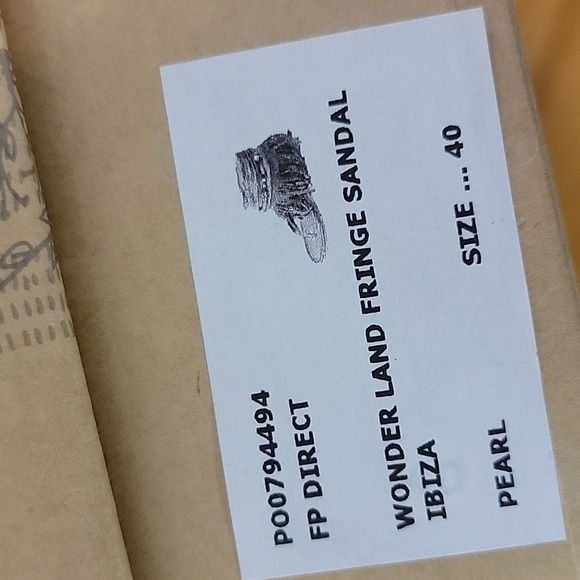 Free People Wonder Land Fringe Sandal IBIZA, 40 9.5 - Picture 8 of 9